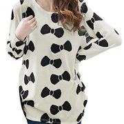 Allegra-K-Woman-Printed-Round-Neck-Long-Sleeve-Loose-Tunic-Knitted-Shirt-0