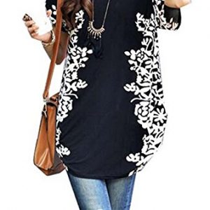 Relipop-Women-Summer-Tunic-Short-Sleeve-Casual-Loose-Blouse-Top-0